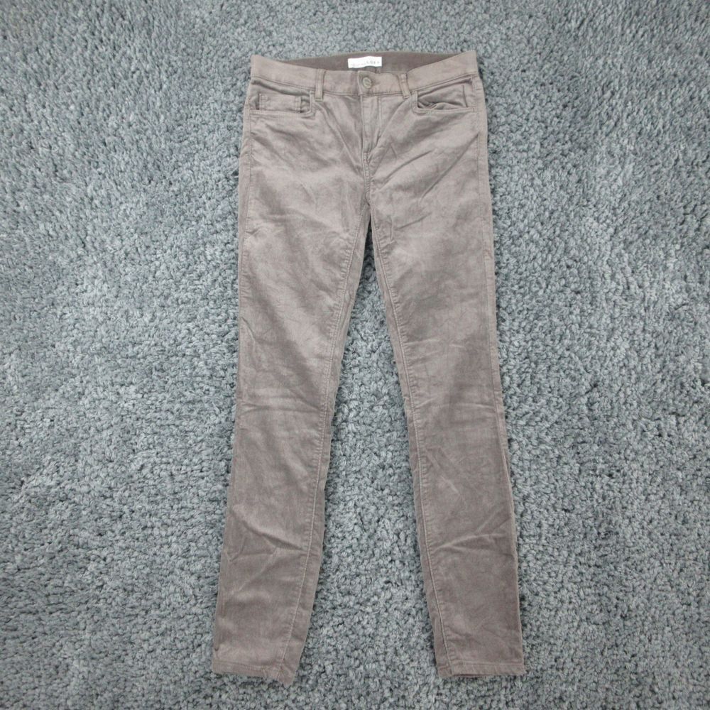 Ann Taylor LOFT Jeans Womens 0 Gray Modern Corduroy Skinny 28x29*